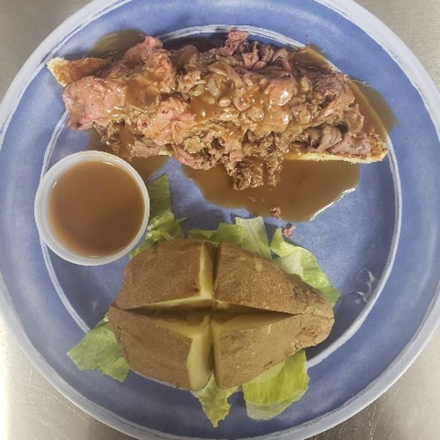 Open-Faced Roast Beef (Gravy).